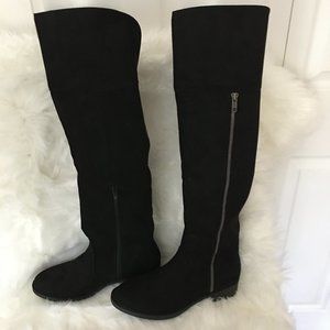Black over the knee boots